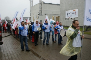 Manifestacja w Volkswagen Poznań, listopad